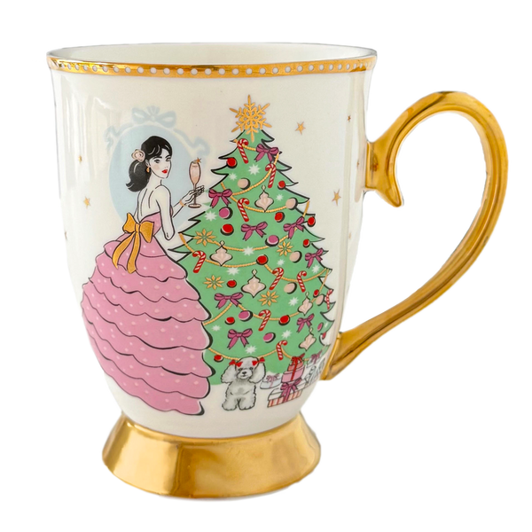 A Sparkling Christmas Mug - Ivory