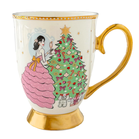 A Sparkling Christmas Mug - Ivory