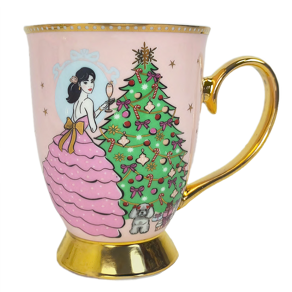 A Sparkling Christmas Mug - Pink