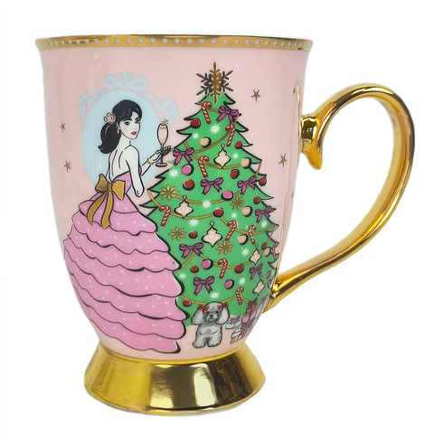A Sparkling Christmas Mug - Pink
