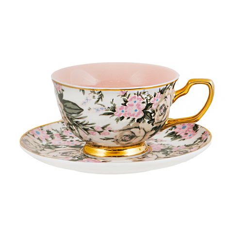 Teacup & Saucer Belle de Fleur