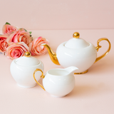 Sugar Bowl & Creamer Ivory