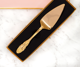 Vintage Cake Server Gold