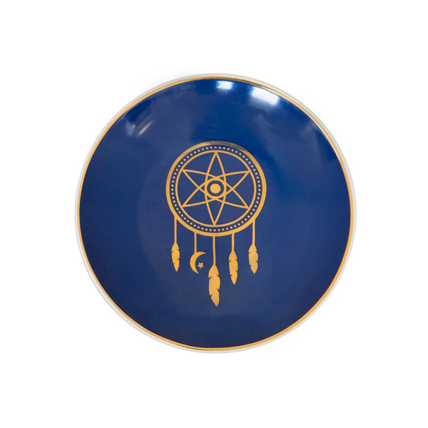 Dreamcatcher Trinket Dish - Navy & Gold