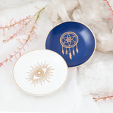 Dreamcatcher Trinket Dish - Navy & Gold